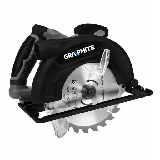 ГРАФІТОВА ПИЛА ЦИРКУЛЯРНА ПИЛА 1200 Вт 185 мм 58G489