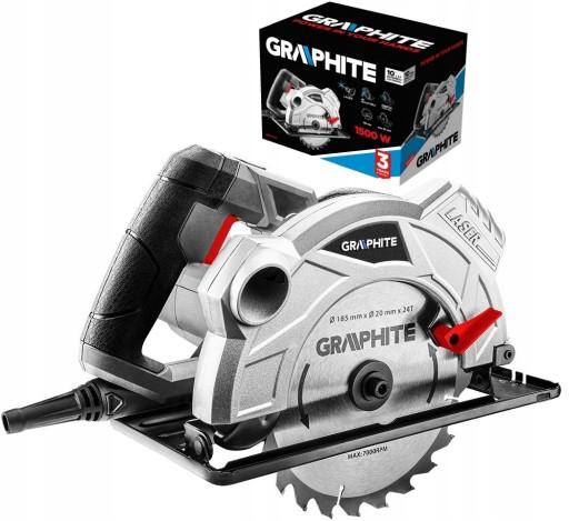 ГРАФІТОВА ПИЛА ЦИРКУЛЯРНА ПИЛА 58G492 1500 Вт 185 мм