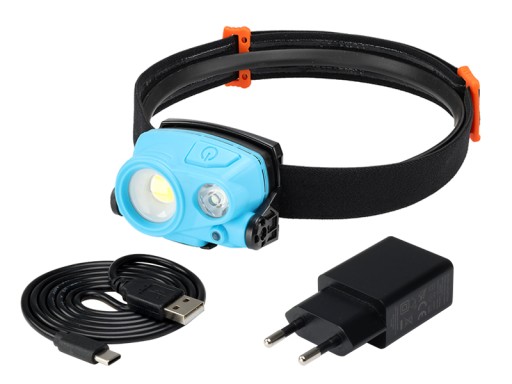 БЕЗКОШТОВНИЙ ПОДАРУНОК# Налобний ліхтар 3 Вт COB LED 400 лм + 2 Вт SMD LED 200 лм перезаряджається