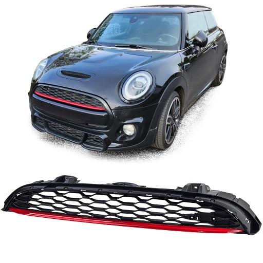 J43144BM - MINI ONE COOPER S F55 F56 F57 решітка 14-20 ЧОРНО-ЧЕРВОНИЙ