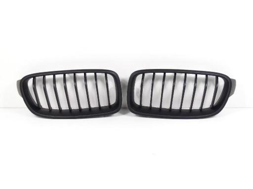 Решетка гриль почка матовый черный тень BMW F30 F31