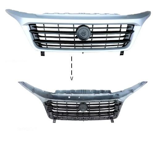 735630243, 735630243 - Решітка ПЕРЕДНЯ Середня FIAT DUCATO 2014 - Срібляста
