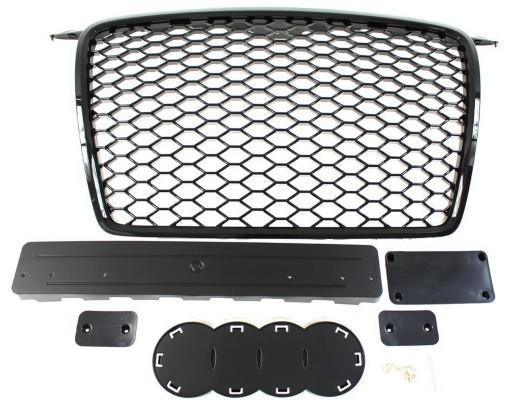 Гриль AUDI A3 8P 2005-2009 RS-стиль яркий черный