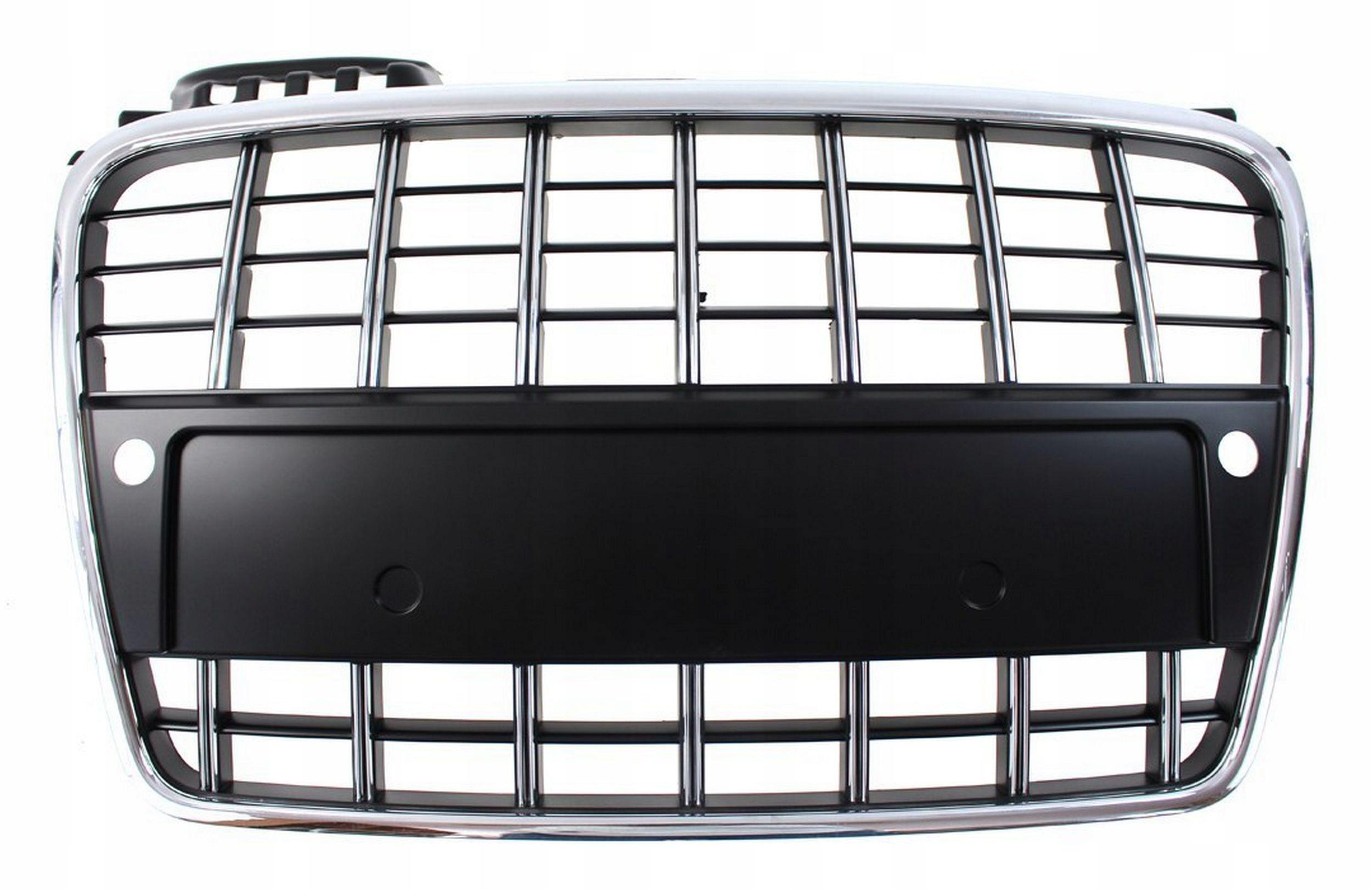 Гриль Audi A4 B7 2005-08 S8-STYLE chrome-black PDC