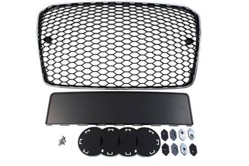 Гриль AUDI A5 8T RS-style CHROME-BLACK (13-16) PDC