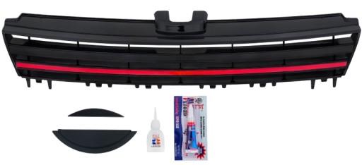 ГРИЛЬ БЕЗ ЗНАЧКА VW GOLF VII 7 GRIL BLACK GTI R