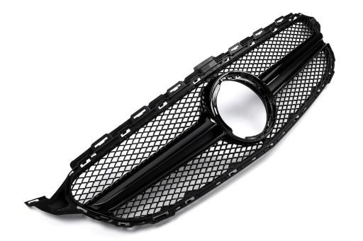 Гриль MERCEDES W205 C 18-C63 AMG LOOK BLACK