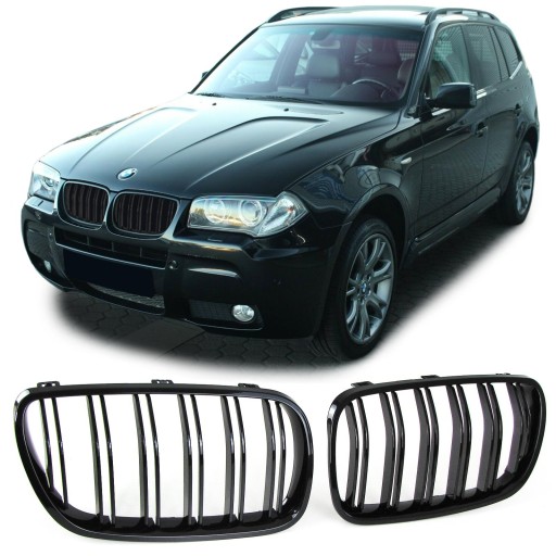 Решетка радиатора BMW X3 E83 GLOSS BLACK LIFT