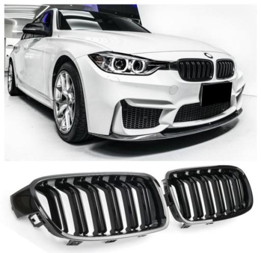 Решетка для почек BMW F30 F31 11-18 BLACK GLOSSY DOUBLE