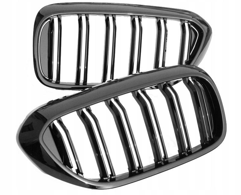 Гриль почки черный глянец BMW 5 G30 / G31 DOUBLE