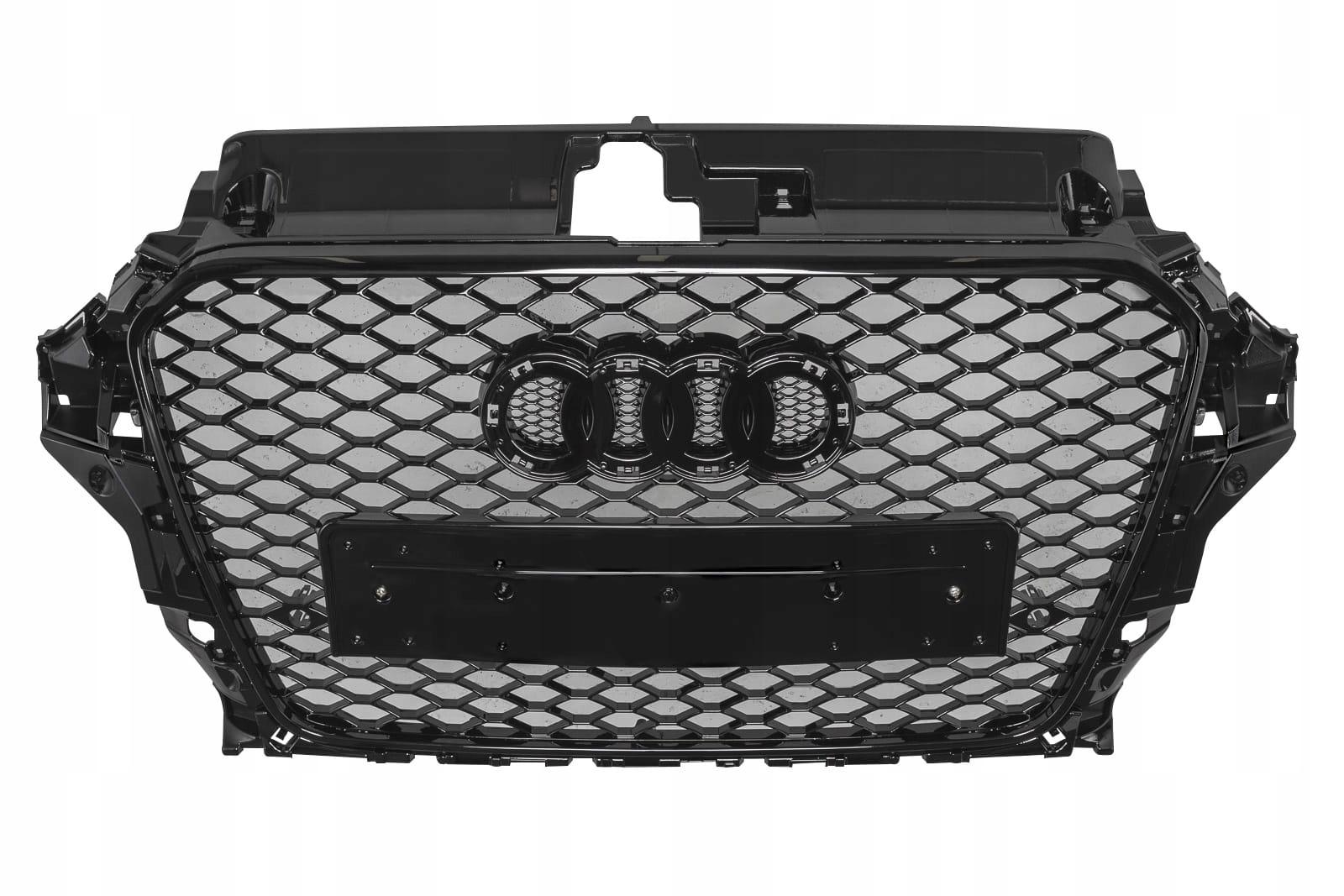 Гриль стайлинг на RS3 черный AUDI A3 8V 13-16