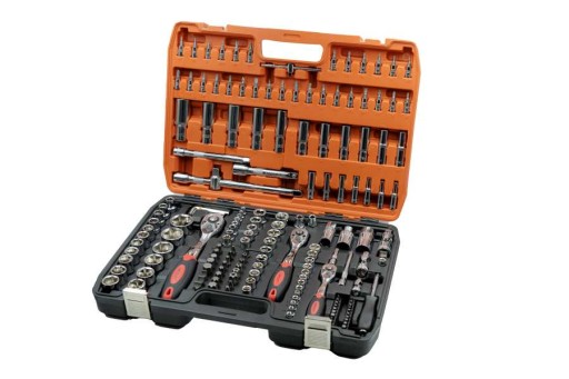 НАБОР ТОРЦЕВЫХ КЛЮЧЕЙ GROSLY 1/4 3/8 1/2 172шт.