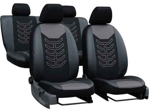 Толстые чехлы на автокресла с вышивкой для Ford Kuga I 2008-2012 гг.