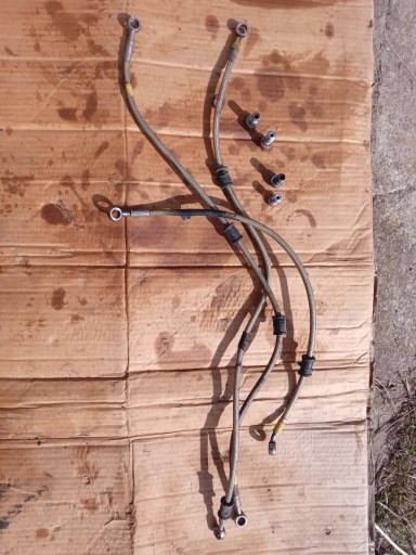 345dfg56kg8hju - GSXR 750 K1-K3 кабель тормозные магистрали гелий комплект