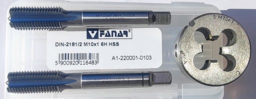 РЕЗЬБОВАЯ МАТРИЦА FANAR FWP VIS M10x1 M 10x1 10 x 1 НАБОР из 3 предметов