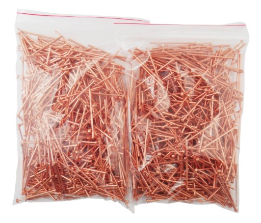 ЦВЯХИ довжиною 2мм 50мм ШПИЛЬКИ МІДНІ ЗАКЛЕПКИ споттер для споттера 1000шт