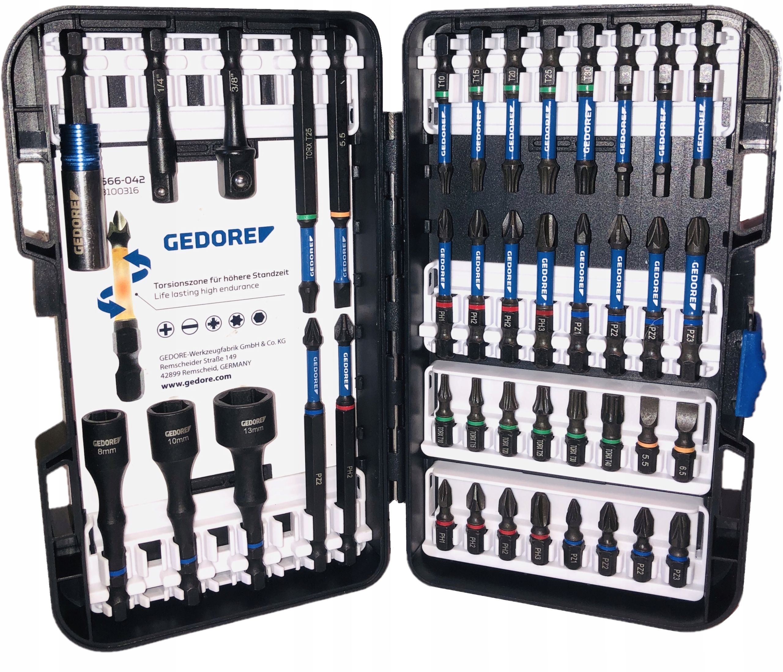 Gedore набор наконечников ударных битов 42 elem