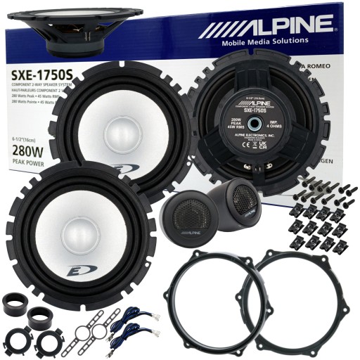 Динаміки ALPINE, проставки SEPARATED для SEAT IBIZA 6J 6P FRONT REAR