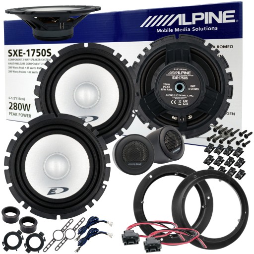 Динамики, проставки, понижения ALPINE на MERCEDES A B CLASS W169 T245 FRONT