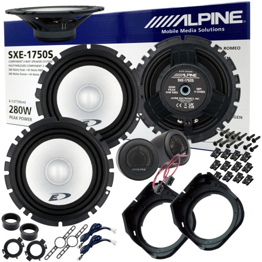 Динамики ALPINE разделены проставками для MERCEDES W202 SEDAN ДЛЯ ЗАДНЕЙ ПОЛКИ