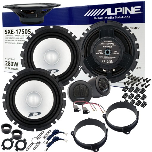 Проставки переходники на динамики ALPINE 16,5см для MERCEDES CITAN RENAULT KANGOO