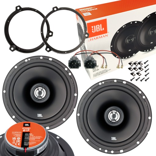 Колонки JBL 200W, автопроставки для KIA RIO POWERFUL