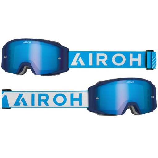 Очки Airoh Blast Xr1 Blue Matt — синие зеркальные линзы (1 комплект)