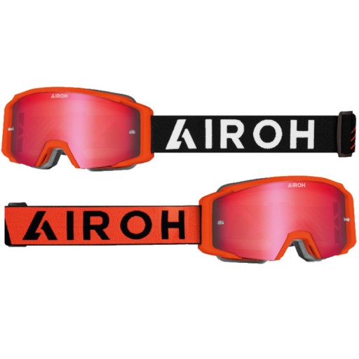 Очки Airoh Blast Xr1 Orange Matt — красные зеркальные линзы (1 линза в комплекте)