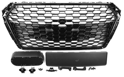 Решетка радиатора Решетка радиатора RS Look Audi A4 B9 15-19 седан универсал
