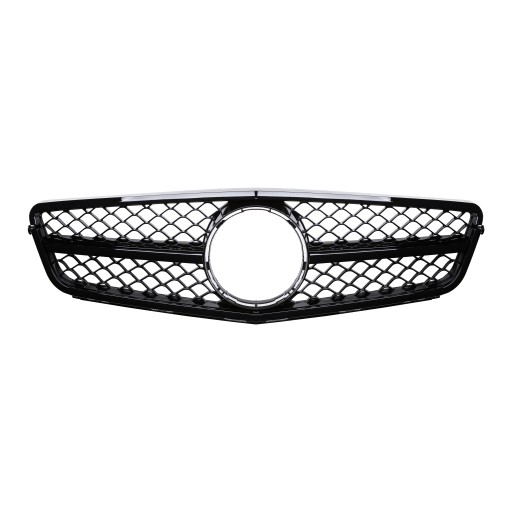 Решітка. Чорна глянцева решітка Mercedes C Class W204