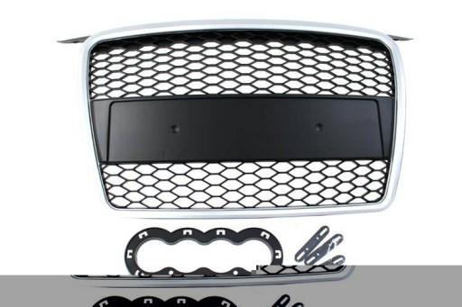 Решітка Audi A3 8P RS-Style Silver-Black 05-08
