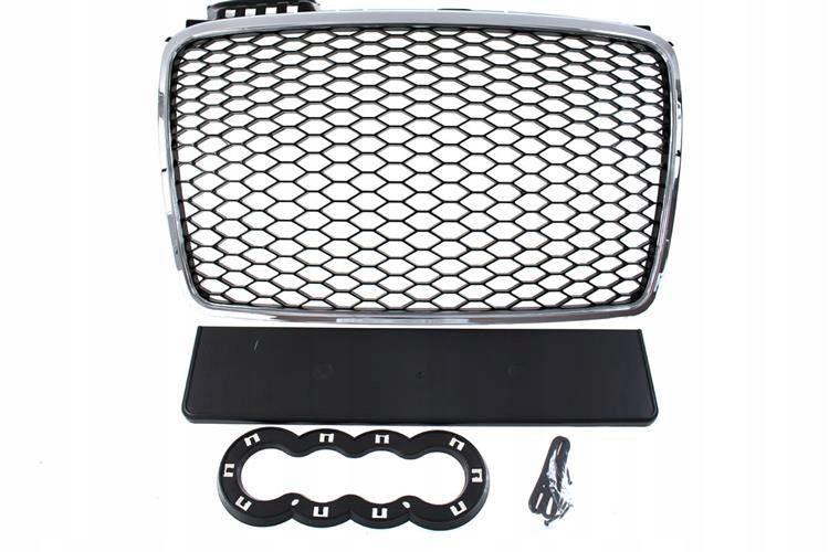 Решетка Audi A4 B7 RS-Style Chrome-Black 04-08 TUNIN