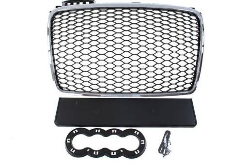 Гриль Audi A4 B7 RS-Style Chrome-Black 04-08
