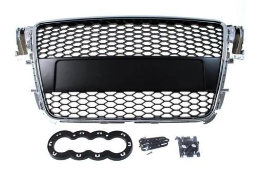 Решетка Audi A5 8T RS-Style Chrome-Black 07-10 PDC T