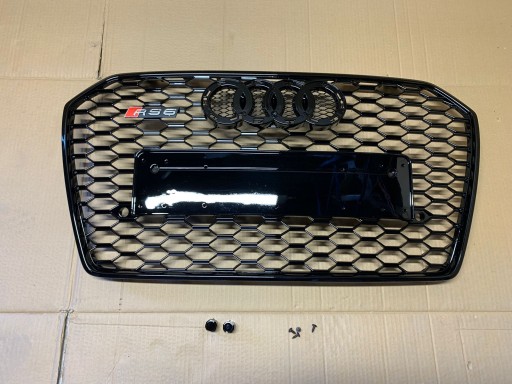 Решітка радіатора Audi A6 2014-2018 RS6 Black візерунок