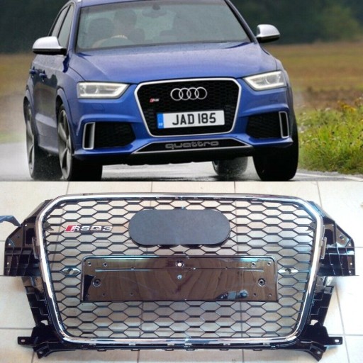 Решітка радіатора Audi Q3 2012-2015 RSQ3 Хромований малюнок