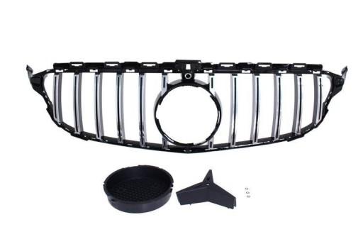 Гриль Mercedes Benz W205 GT-R Look Chrome-Gloss Bl