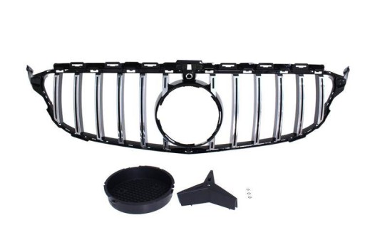 Решітка Mercedes Benz W205 GT-R Look Chrome-Gloss Black 15-19 TUNING SPORT