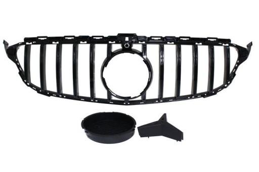Гриль Mercedes Benz W205 GT-R Look Gloss Black 15-
