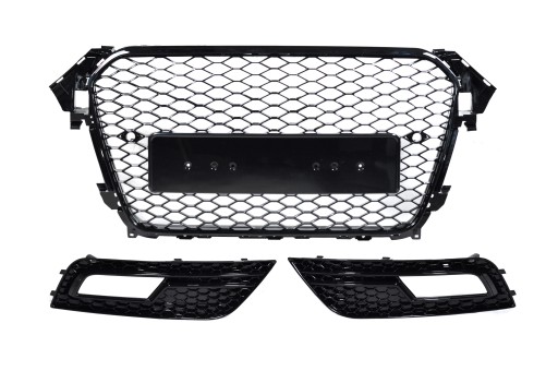 Решітка решітка Audi A4 B8 B8.5 lift 2012-2015 решітка RS look + решітки в бампер