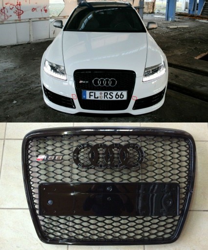 Решітка радіатора Audi RS6 A6 2008-2012 Black