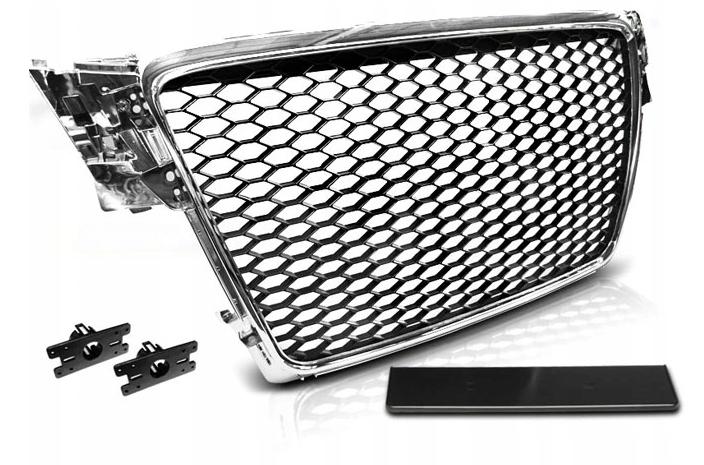 Решетка радиатора без знака Audi A4 B8 хром RS-STYLE