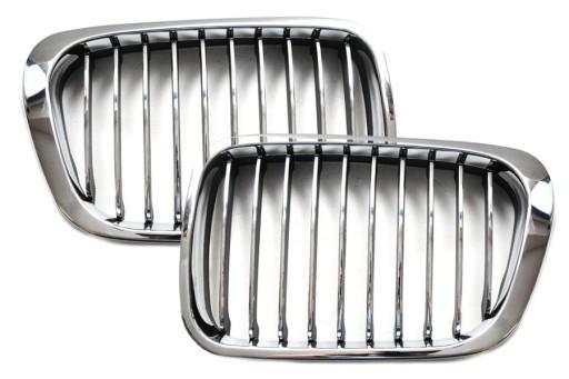 Решітка радіатора хромована L + P BMW E46 98-01