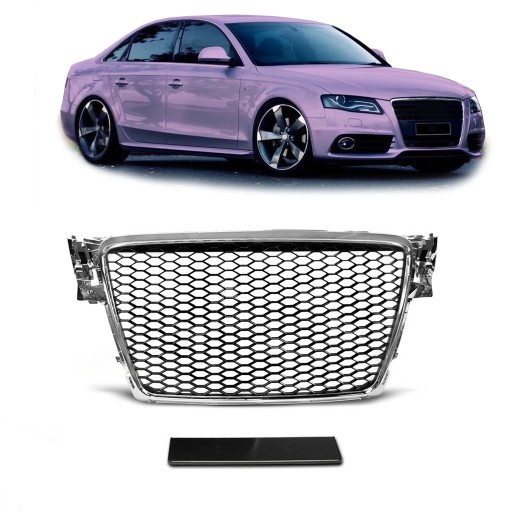 Решітка для AUDI A4 B8 (8K) Sedan 2008 - 2012 RS style