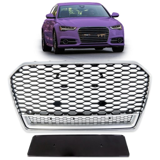 Решетка для AUDI A6 C7 (4G) Sedan 2015 - 2018 RS style