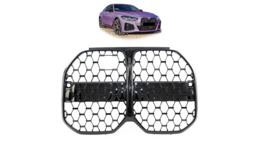 Gloss Black Sports Grill W/ACC BMW 4 G26 Gran 2021-по теперішній час