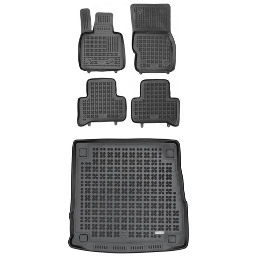 Резиновий комплект килимків і килимків на Alfa Romeo Stelvio з 2016 з сабвуфером