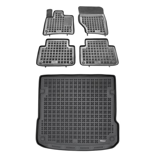 Комплект резиновых ковриков и ковриков Audi Q7 I 2005-2015 5-местный