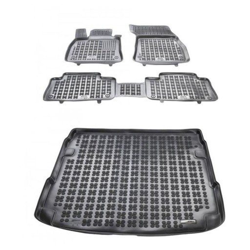 Комплект резиновых ковриков и коврика для Audi Q8 e-tron 2018 г.в.