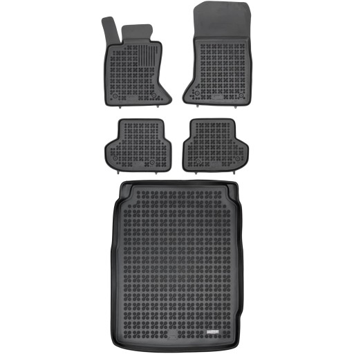 Резиновий комплект килимків і коврика BMW 5 Series F10 2013-2017 Салон після рестайлінгу